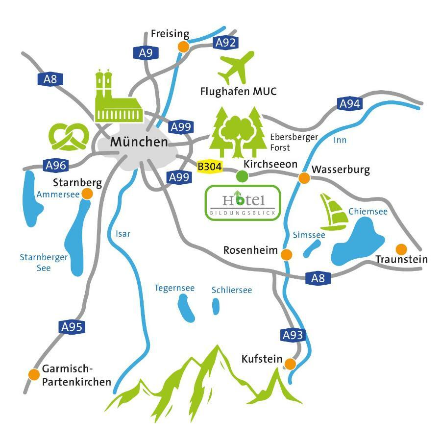 Hotel Bildungsblick Kirchseeon Экстерьер фото